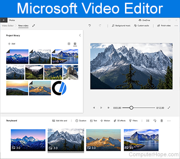 Microsoft Video Editor