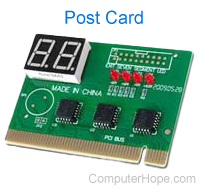 POST card with port 80 display