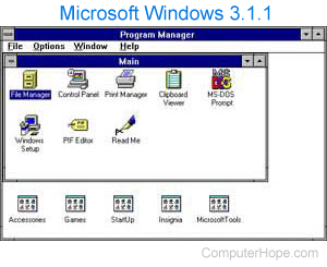 Windows 3.11 Program Manager
