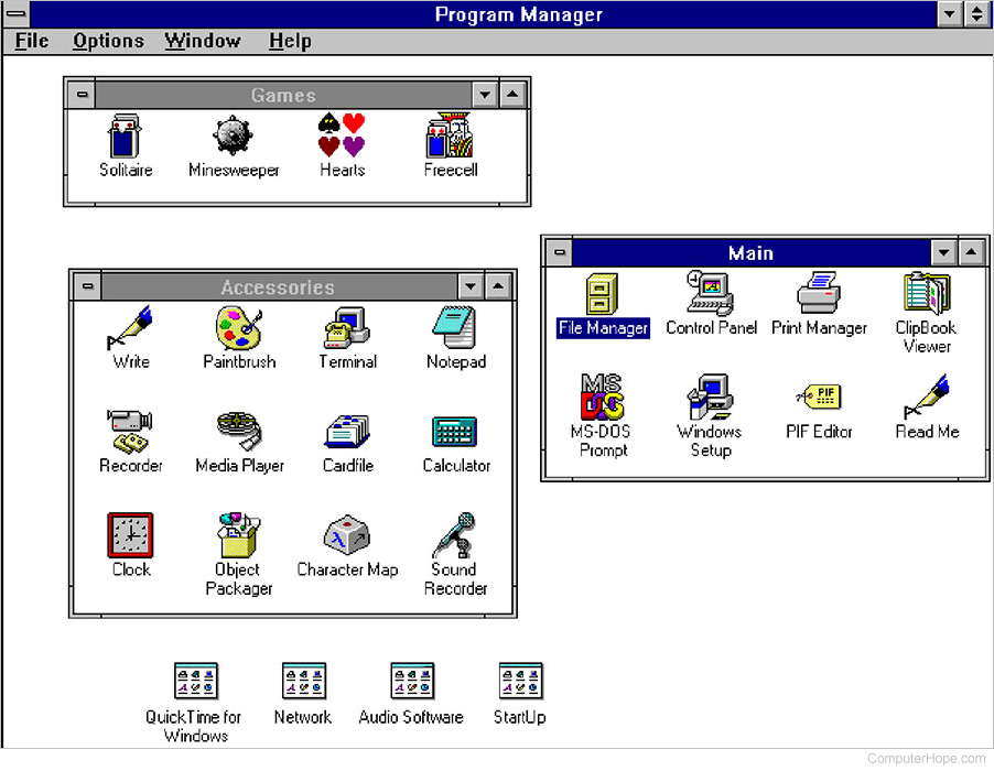 Windows 3.1 Program Manager