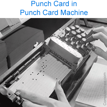 Punch card machine