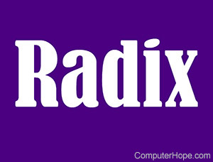 radix lettering