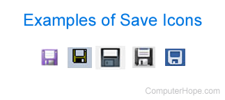 Save icons
