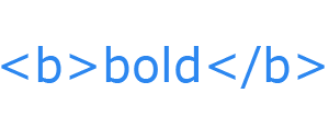 HTML bold tag