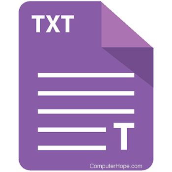 Text file purple icon.