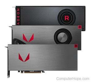 Photo: Radeon RX Vega GPUs.