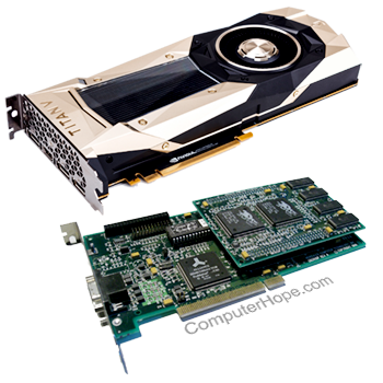 Examples of video cards.