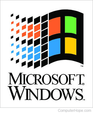 Microsoft Windows logo.