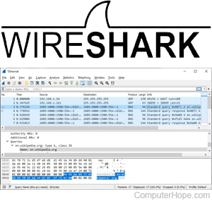 Wireshark opening menu.