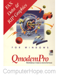 QmodemPro software box