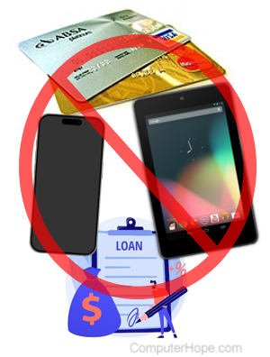 Credit freeze blocks new credit cards, mobile devices, and loans.