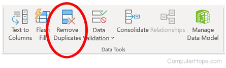 Remove Duplicates in Microsoft Excel
