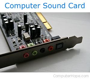 Computer sound card.