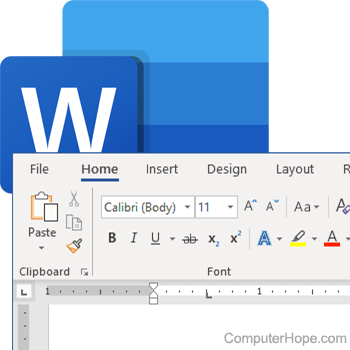 Microsoft Word indents and tabs shown on the ruler