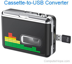 Cassette-to-USB converter.