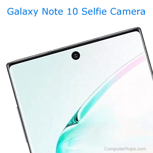 Galaxy Note 10 selfie camera