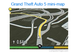 Grand Theft Auto 5 mini-map