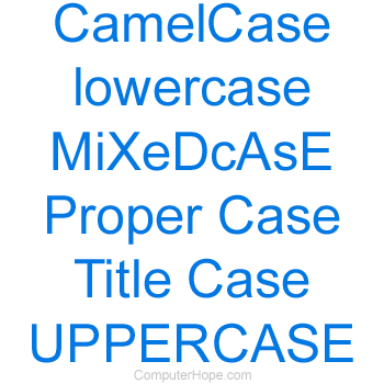 Uppercase word example