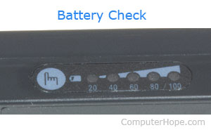 Überprüfung der Computerbatterie