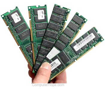 Computer RAM (random-access memory)