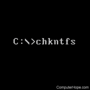 chkntfs command