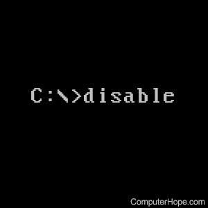 disable command
