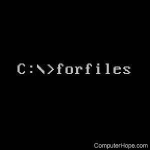 forfiles command