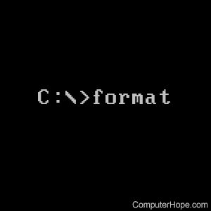 Ms Dos And Windows Command Line Format Command