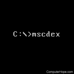mscdex command