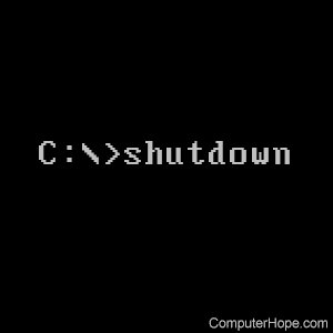 shutdown command