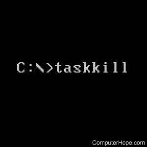 ijzer climax Caroline MS-DOS and Windows Command Line Taskkill Command