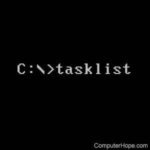 MS-DOS and Windows command line tasklist command