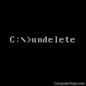 undelete command