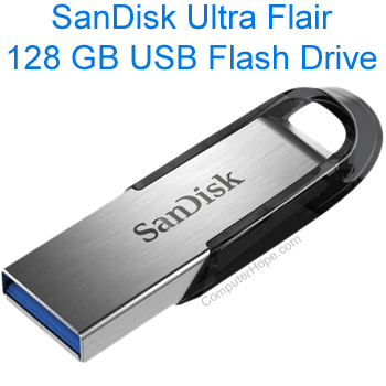 128 GB SanDisk Ultra Flair USB-Flash-Laufwerk