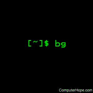 Linux Bg Command Information and Examples