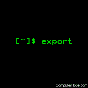 export command