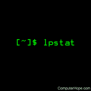 lpstat command in Linux.