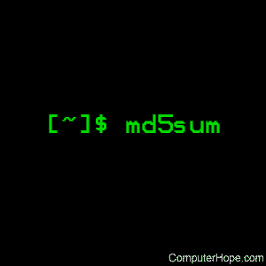 md5sum command