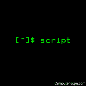 Script written in the Linux command line.