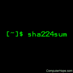 sha224sum command
