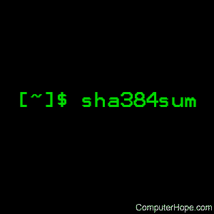 sha384sum command