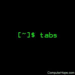 tabs command