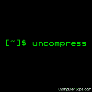 uncompress command