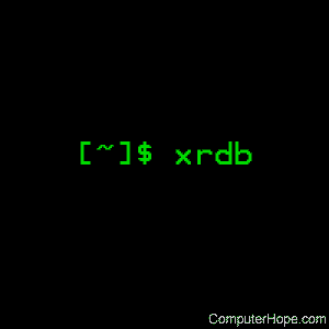 xrdb command