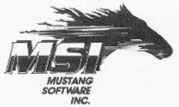 Mustang Software logo
