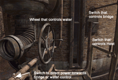 Riven water wheel control puzzle