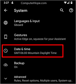Android Datum und Uhrzeit