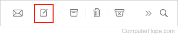 Compose message in Apple Mail icon.