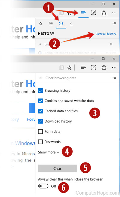 How To Delete History In Microsoft Edge