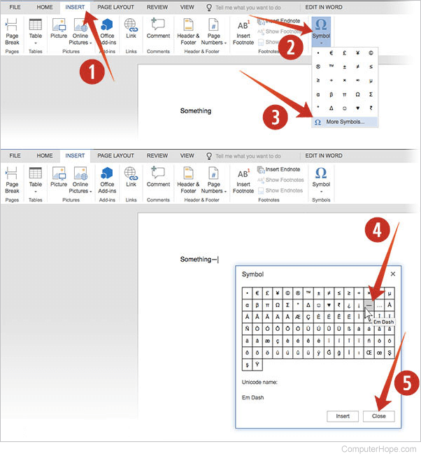 How to type an em dash symbol on a PC or Mac